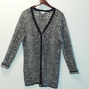 - - ISAAC MIZRAHI LIVE ANIMAL PRINT SWEATER